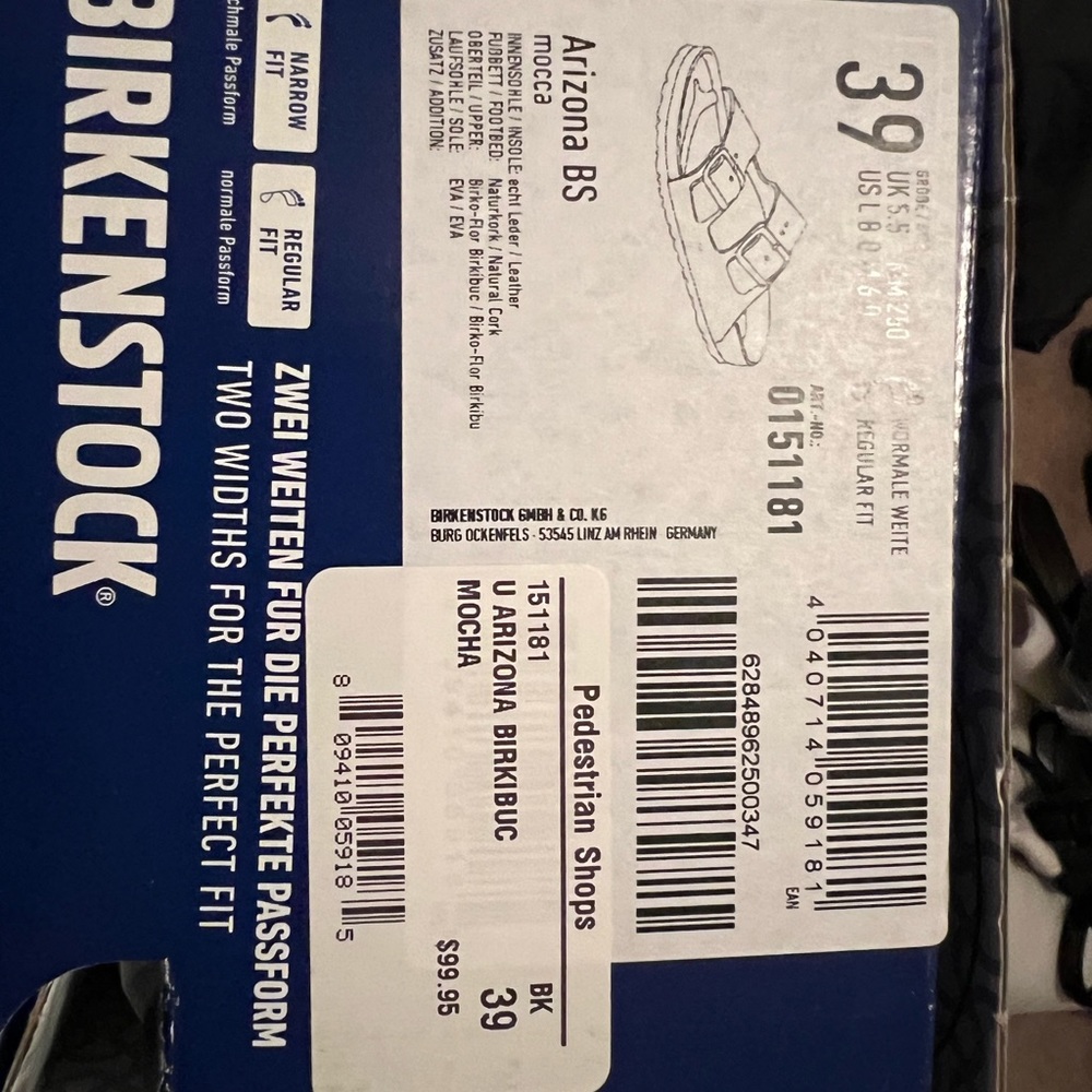 Birkenstock sandals Mocha size 39